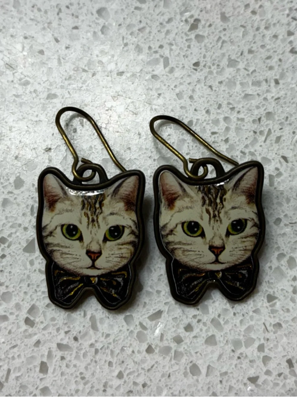 Two Pairs Cute Cat Earrings